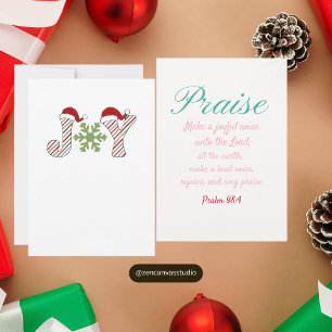 Cartes Pour Fêtes Annuelles Louange & Joie Psaume 98:4