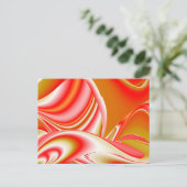 Cartes Pour Fêtes Annuelles Love and Gold Abstrait 3D Rainbowart (Debout devant)