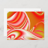 Cartes Pour Fêtes Annuelles Love and Gold Abstrait 3D Rainbowart (Devant / Derrière)