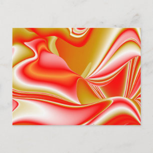Cartes Pour Fêtes Annuelles Love and Gold Abstrait 3D Rainbowart