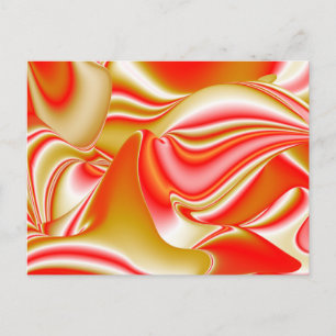 Cartes Pour Fêtes Annuelles Love and Gold Abstrait 3D Rainbowart