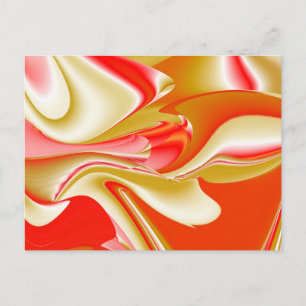 Cartes Pour Fêtes Annuelles Love and Gold Abstrait 3D Rainbowart