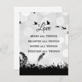 Cartes Pour Fêtes Annuelles Love Bears All Things Black Silhouette Citations (Devant / Derrière)