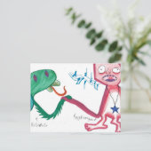 Cartes Pour Fêtes Annuelles Love Birds (Debout devant)