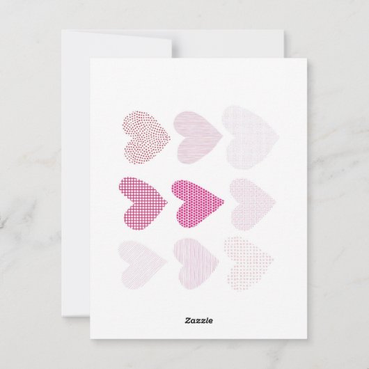 Cartes Pour Fêtes Annuelles "Love Blooms : Modern Valentine's Day Print" (Dos)