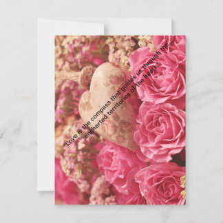 Cartes Pour Fêtes Annuelles "Love Blooms : Modern Valentine's Day Print"