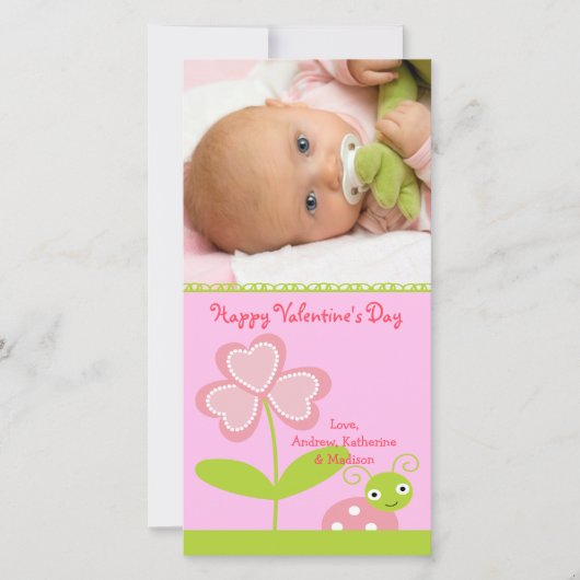 Cartes Pour Fêtes Annuelles Love BUG Valentine's Day (Devant)