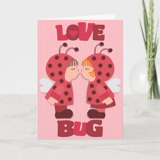 Cartes Pour Fêtes Annuelles Love Bugs Beetles Valentine's Card (Devant)