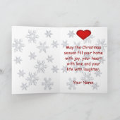 Cartes Pour Fêtes Annuelles Love Bunnies Joyeux voeux de Noël (Intérieur)