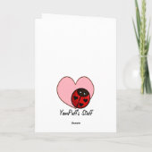 Cartes Pour Fêtes Annuelles Love Bunny Valentine's Card (Dos)