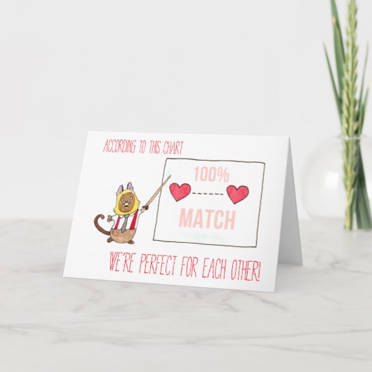 Cartes Pour Fêtes Annuelles Love Chart valentine (Devant)