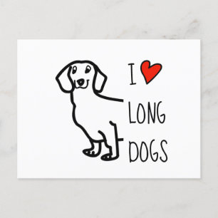 Cartes Pour Fêtes Annuelles Love Dachshund