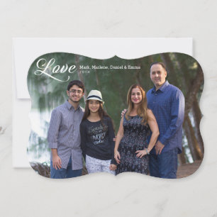 Cartes Pour Fêtes Annuelles Love Elegant Holiday Card