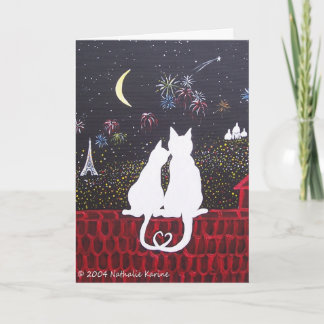 Cartes Pour Fêtes Annuelles Love in Paris - L'Amour à Paris