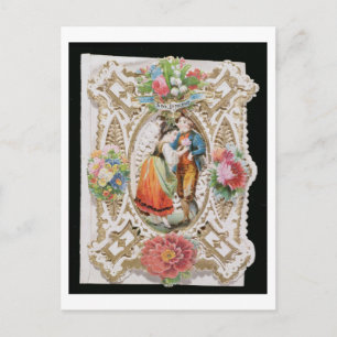 Cartes Pour Fêtes Annuelles Love, Innocence, Valentine card, c.1870 (colour li