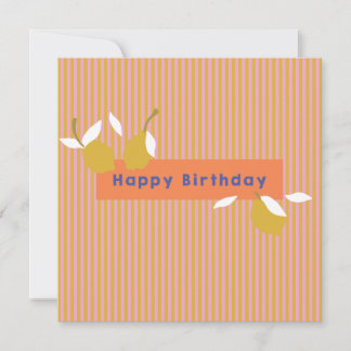 Cartes Pour Fêtes Annuelles Love Lemonade Flat Card