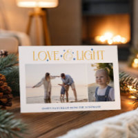 Love & Light Hanukkah 2 Photos de famille Jaune Bl