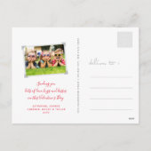 Cartes Pour Fêtes Annuelles Love Loop Calligraphy Plaid Checks Valentine's Day (Dos)