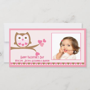 Cartes Pour Fêtes Annuelles Love Owl Saint Valentin