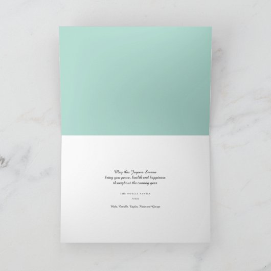 Cartes Pour Fêtes Annuelles Love Peace Joy Calligraphy Modern 6 Photo Collage (Intérieur)