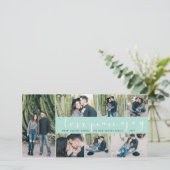 Cartes Pour Fêtes Annuelles Love Peace Joy Simple Script tendance Moderne 7 Ph (Debout devant)