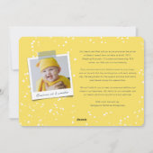 Cartes Pour Fêtes Annuelles Love Peace Joy Tiny Kisses 1er Noël de bébé (Dos)