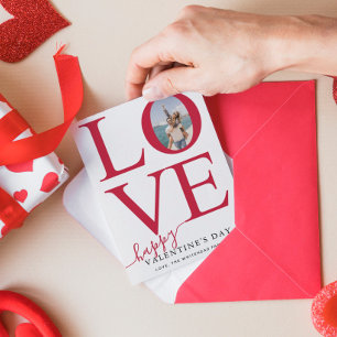 Cartes Pour Fêtes Annuelles Love Photo Happy Valentine's