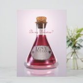 Cartes Pour Fêtes Annuelles Love Potion - Be My Valentines (Debout devant)