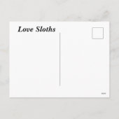 Cartes Pour Fêtes Annuelles Love Sloths (Dos)