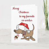 CARTES POUR FÊTES ANNUELLES **LOVE TO MY FAVORITE CO-WORKER (Devant)