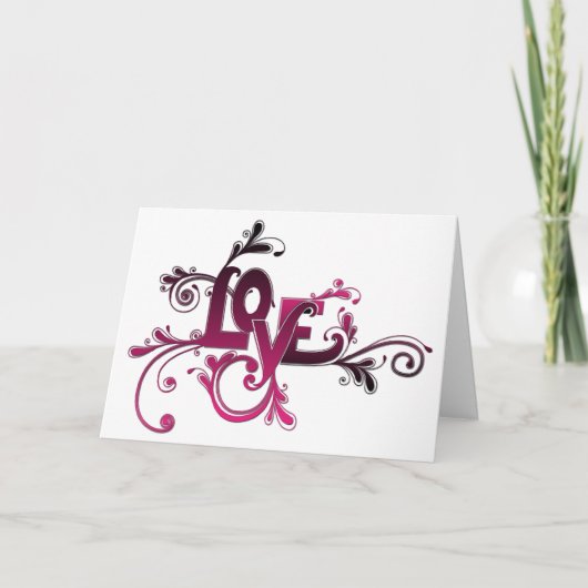 Cartes Pour Fêtes Annuelles Love Valentine Card (Devant)