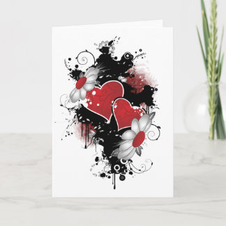 Cartes Pour Fêtes Annuelles Love Valentine's Day Red Hearts Vector Valentine
