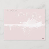 Cartes Pour Fêtes Annuelles LOVE Valentine's Day Red White Heart Dons (Dos)