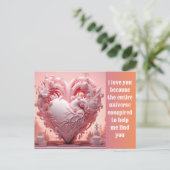 Cartes Pour Fêtes Annuelles Love you  (Debout devant)