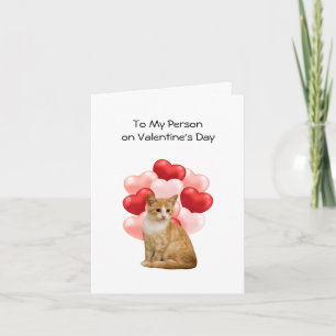 Cartes Pour Fêtes Annuelles Love You / From The Cat Valentine's Day