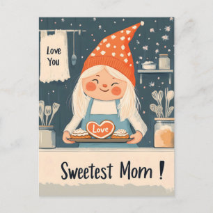 Cartes Pour Fêtes Annuelles Love You, Sweetest Maman Design