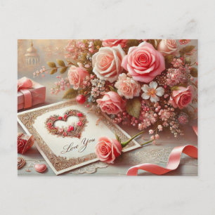 Cartes Pour Fêtes Annuelles Love You Valentine's Day