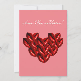 Cartes Pour Fêtes Annuelles Love Your Kisses Valentine's Day Card
