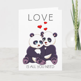 Cartes Pour Fêtes Annuelles Lovely Pandas
