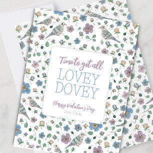 Cartes Pour Fêtes Annuelles Lovey Dovey Valentine's Day Holiday Card