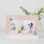 Cartes Pour Fêtes Annuelles Loy Joy Hope Pastel Christmas Tree Forest 3 Photo (Debout devant)
