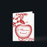 Cartes Pour Fêtes Annuelles L'Shana Tova : pomme florale<br><div class="desc"></div>