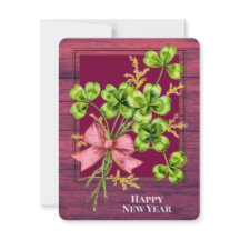 Lucky Charm Shamrock Vintage Migné Bonne année