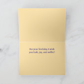 Cartes Pour Fêtes Annuelles Lucky Coffee Heureux Anniversaire Ducky Card (Intérieur)