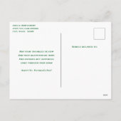 Cartes Pour Fêtes Annuelles Lucky Horseshoe & Gold Coins St. Patrick's Day (Dos)