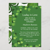 Cartes Pour Fêtes Annuelles Lucky In Love St. Patrick's Day BABYShower CARD (Devant / Derrière)