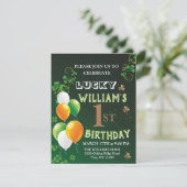 Cartes Pour Fêtes Annuelles Lucky One 1er Anniversaire, Saint-Patrick Leprecha (Debout devant)