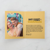 Cartes Pour Fêtes Annuelles Lueur de l'heure dorée Champagne Nouvel An Rétro P (Intérieur)