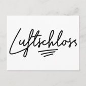 Cartes Pour Fêtes Annuelles Luftschloss, Parole allemande, Châteaux aériens, D (Devant)