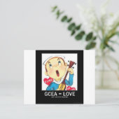 Cartes Pour Fêtes Annuelles L'ukulélé de Valentine (Debout devant)